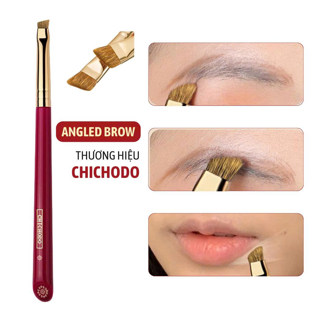 Cọ Tán Màu Chân Mày/Định Hình Khuôn Mày Đầu Xéo Lông Dày CHICHODO Angled Brow C118